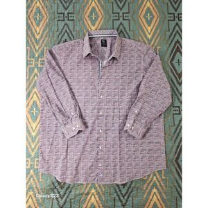Tailorbyrd Button Down Long Sleeve Shirt. Beautiful Purple & Red.‎ Men's Size 2x